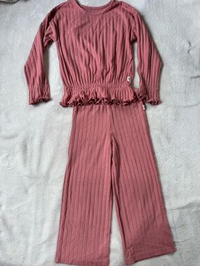 Easy Peasy Ribbed Two-Piece Lounge Set